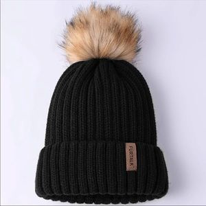 Fur Talk Winter Beanie Hat